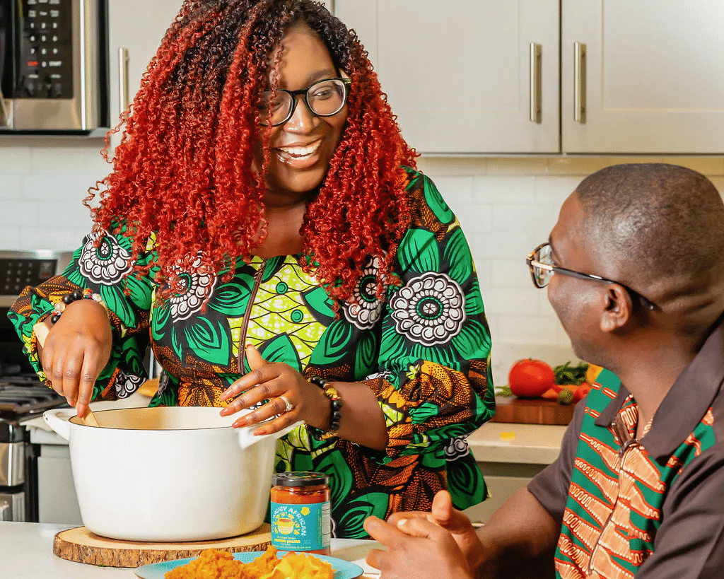 The Saucy African founders Janet Digber-Williams and James Digber.