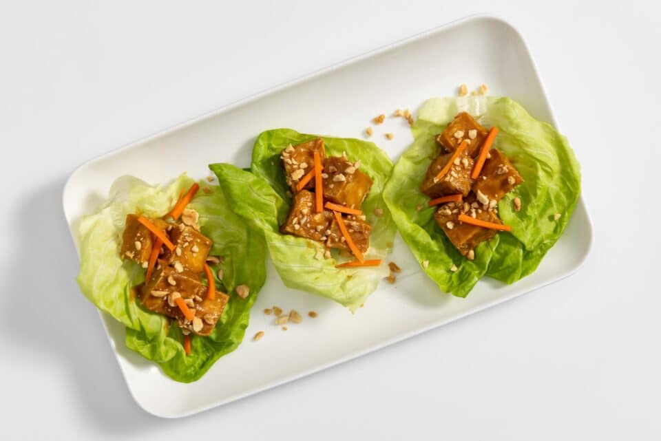 Nourish PA peanut tofu lettuce wraps.