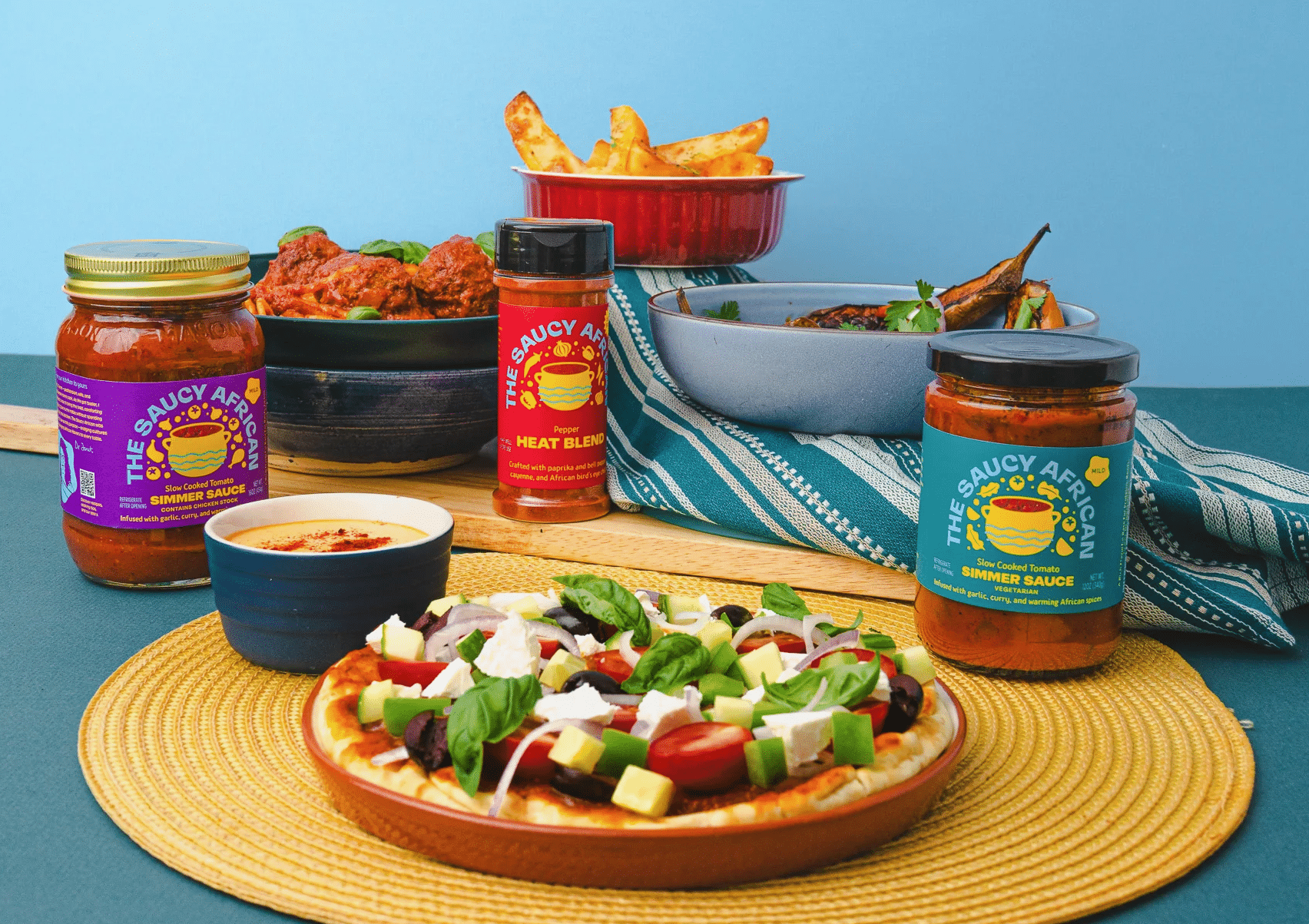 The Saucy African products.