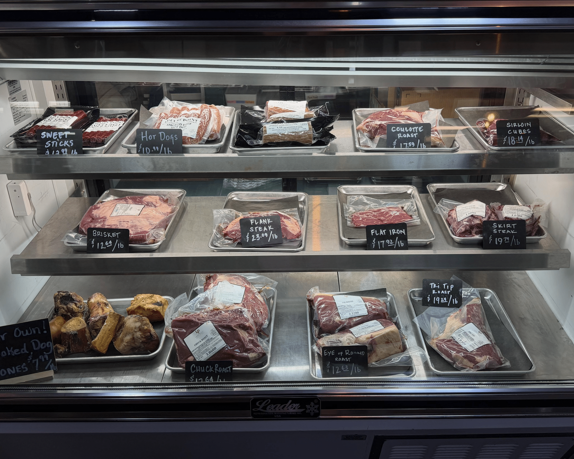Locust Point Cattle Co. refrigerator.