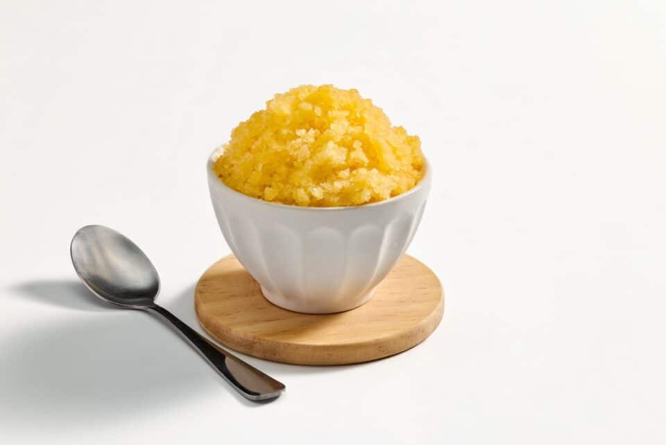 Nourish PA honey peach granita.