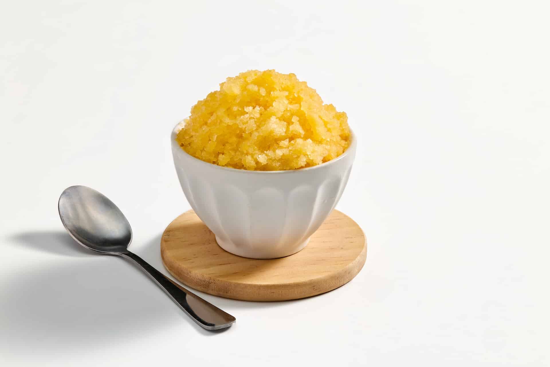 Nourish PA honey peach granita.