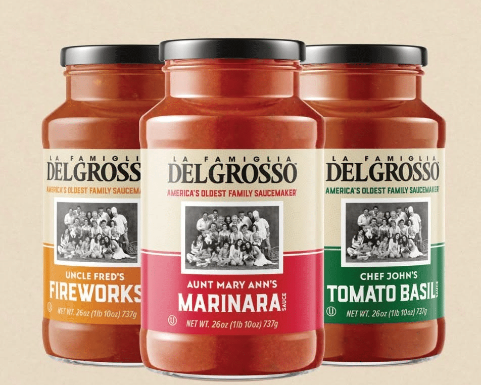La Famiglia pasta sauces.