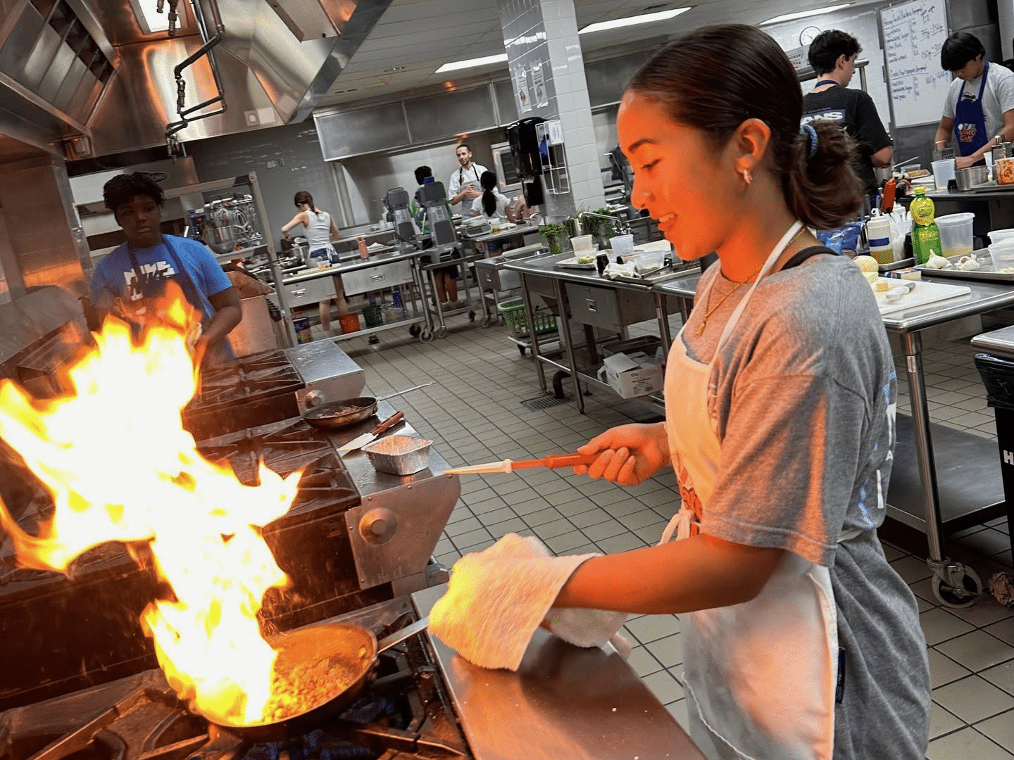 A young chef at Create-a-Cook.