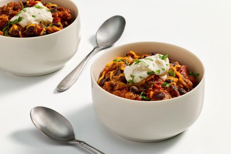 Ground pork chili from Nourish PA.