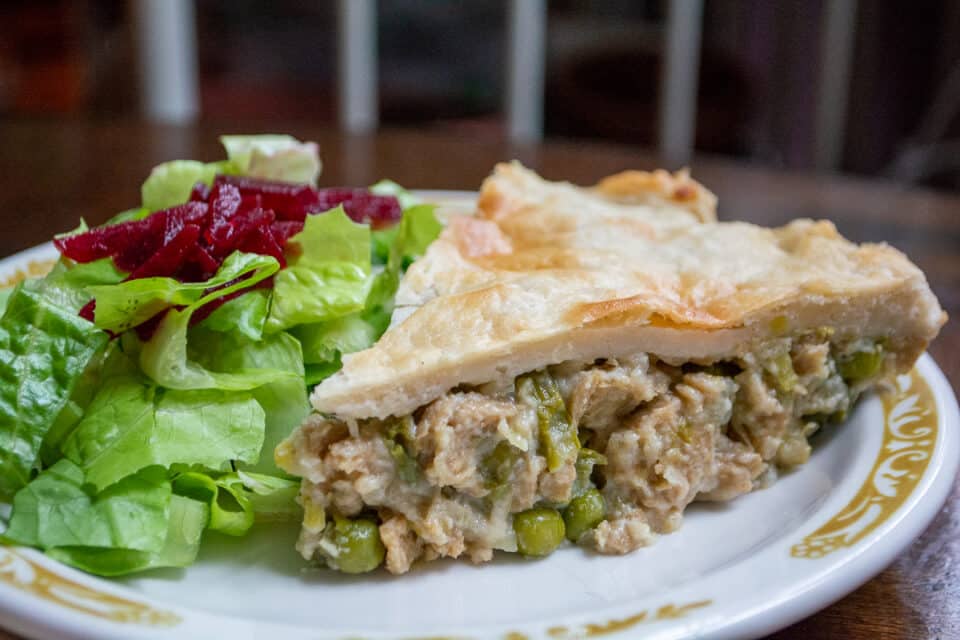 Self Reliant Seitan Springtime Chick'n Potpie.