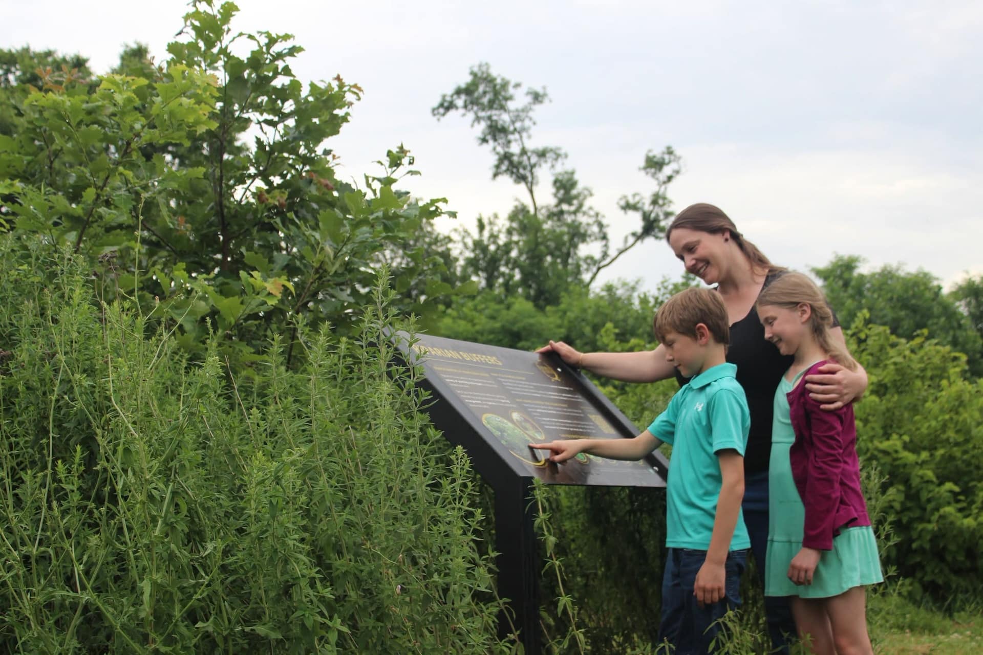 The self-guided tour at Horn Farm Center.