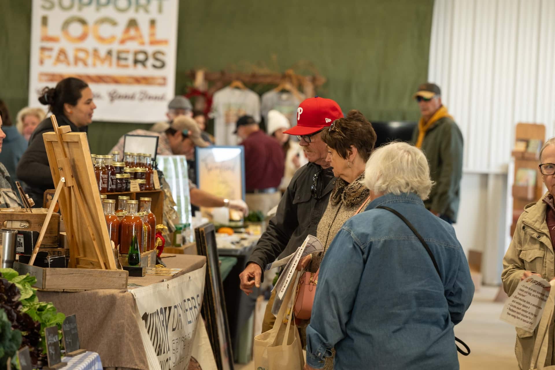 Shoppers at Good Food Fest.