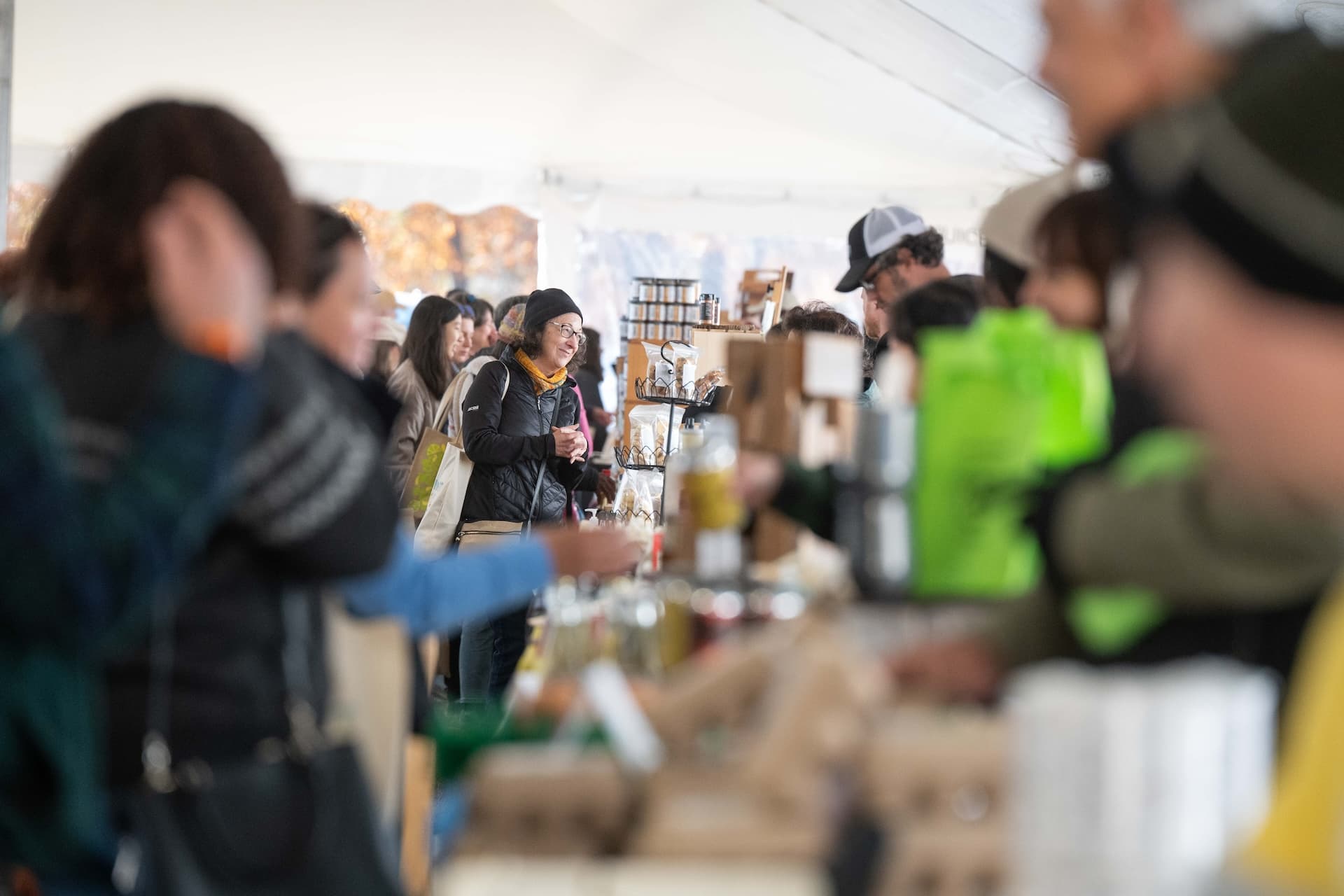 A view of Good Food Fest shoppers.