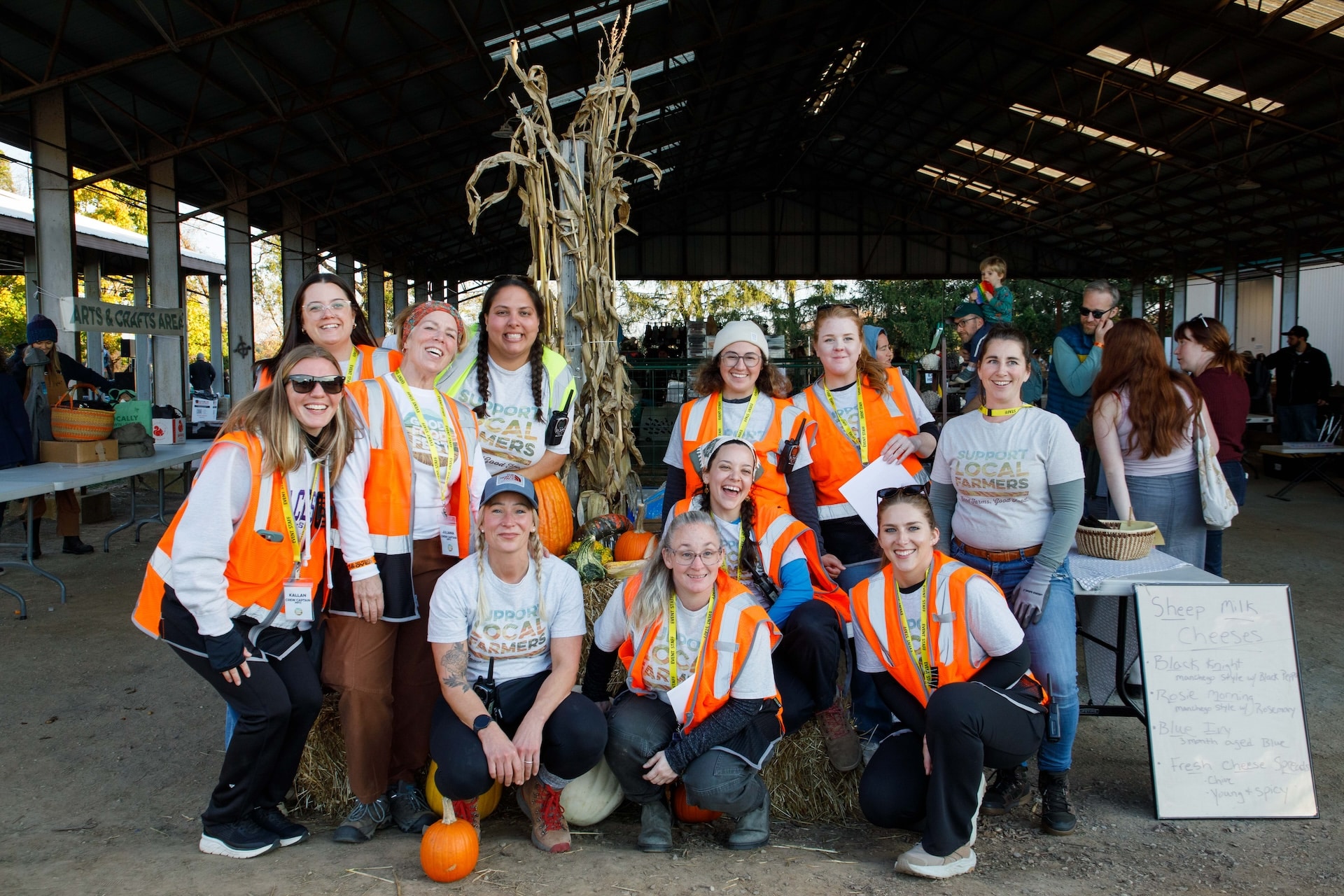 Christy Campli and Good Food Fest volunteers.