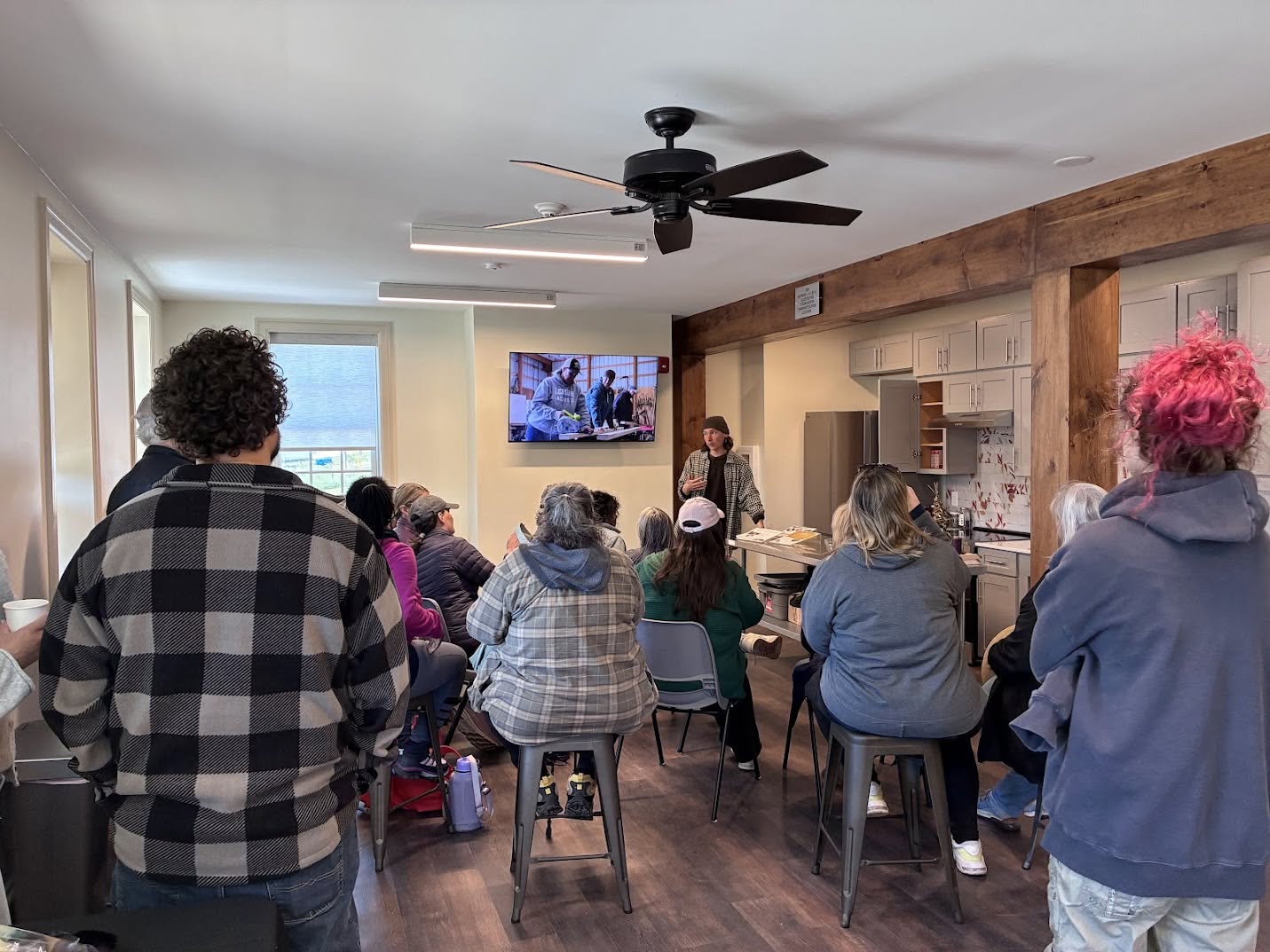Horn Farm Center class in its restored farmhouse.