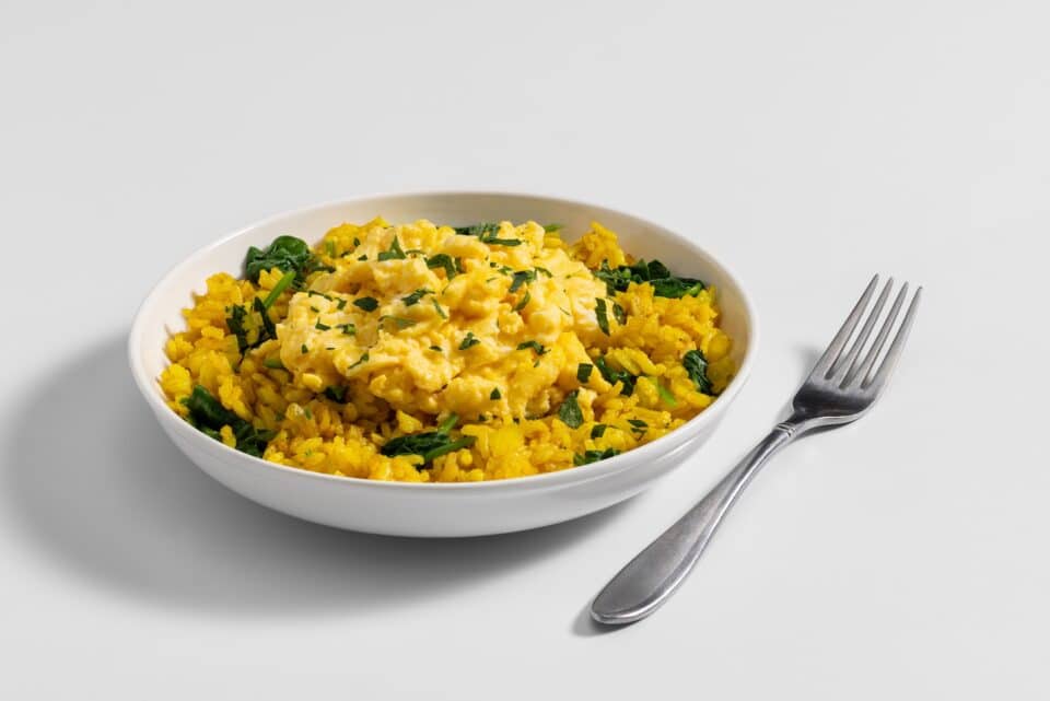 Nourish PA Savory Spinach Rice Breakfast Bowl