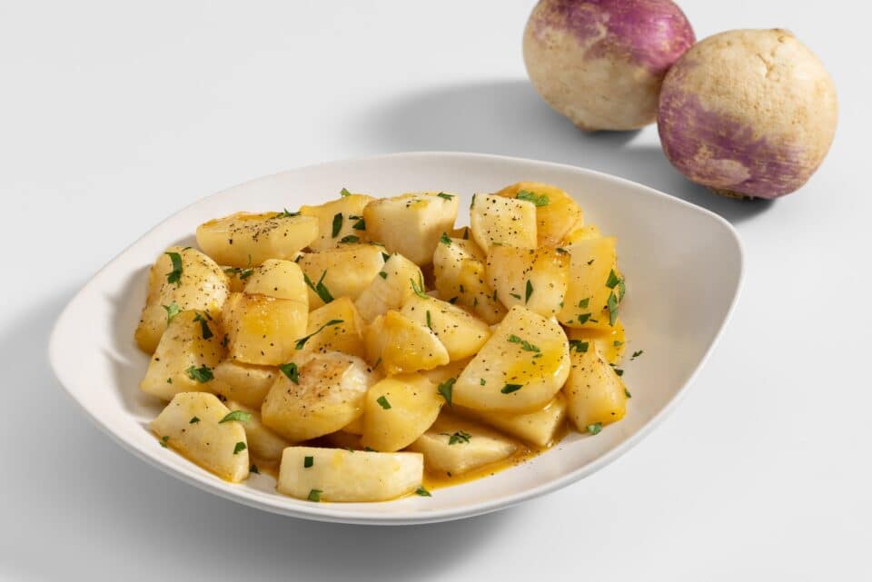 Citrus glazed turnip recipe for Nourish PA.