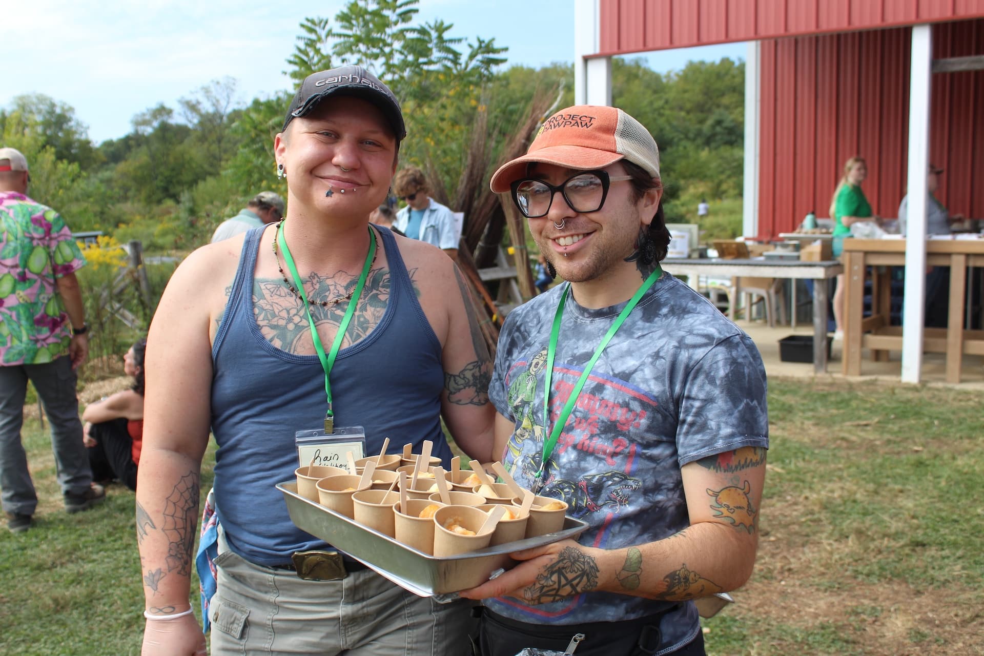 Horn Farm Center Pawpaw Festival volunteers.