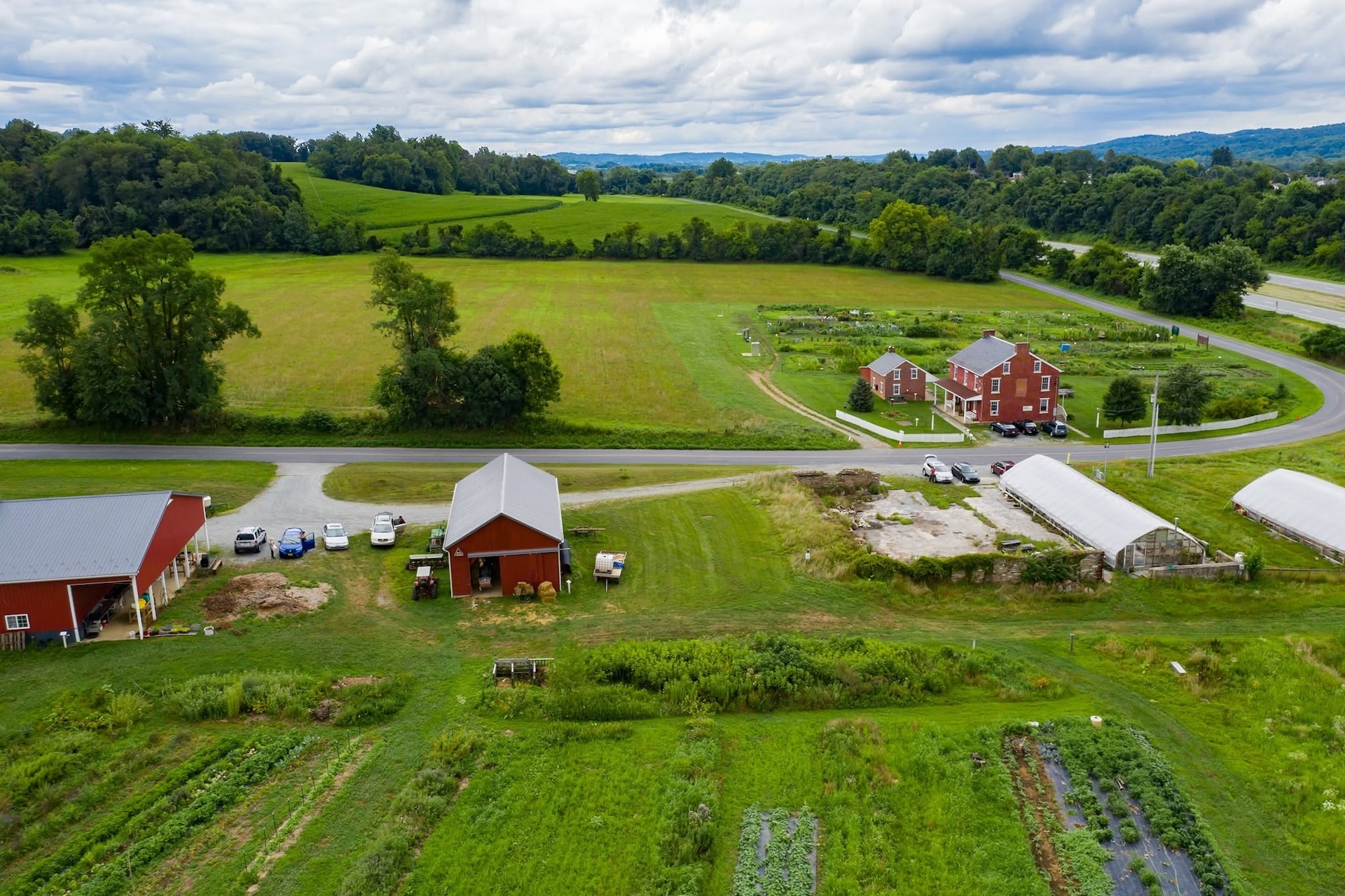 Aerial view of Horn Farm Center in York, Pennsylvania.