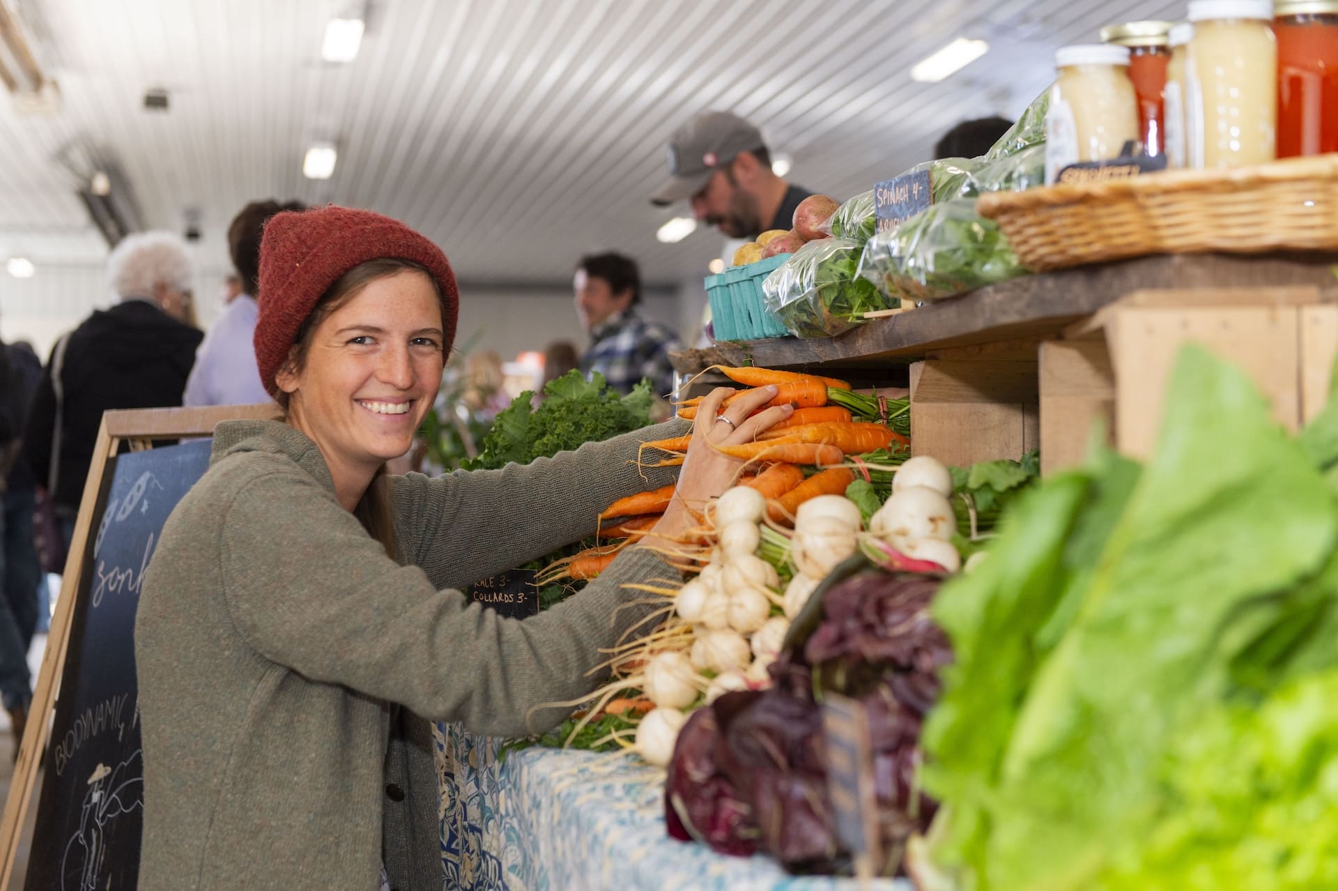 A farmer at Good Food Fest.