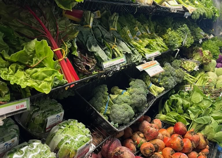 Erie Food Co-op's produce section.