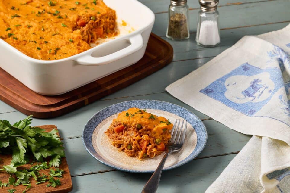 PA Preferred Pulled Pork and Sweet potato shepherd's pie.