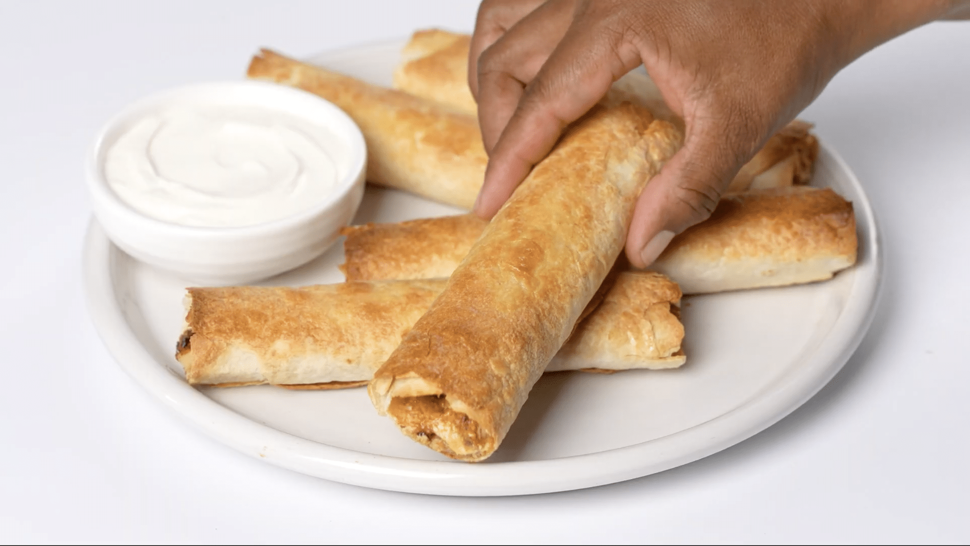 Nourish PA Chicken, Cheese and bean taquitos.