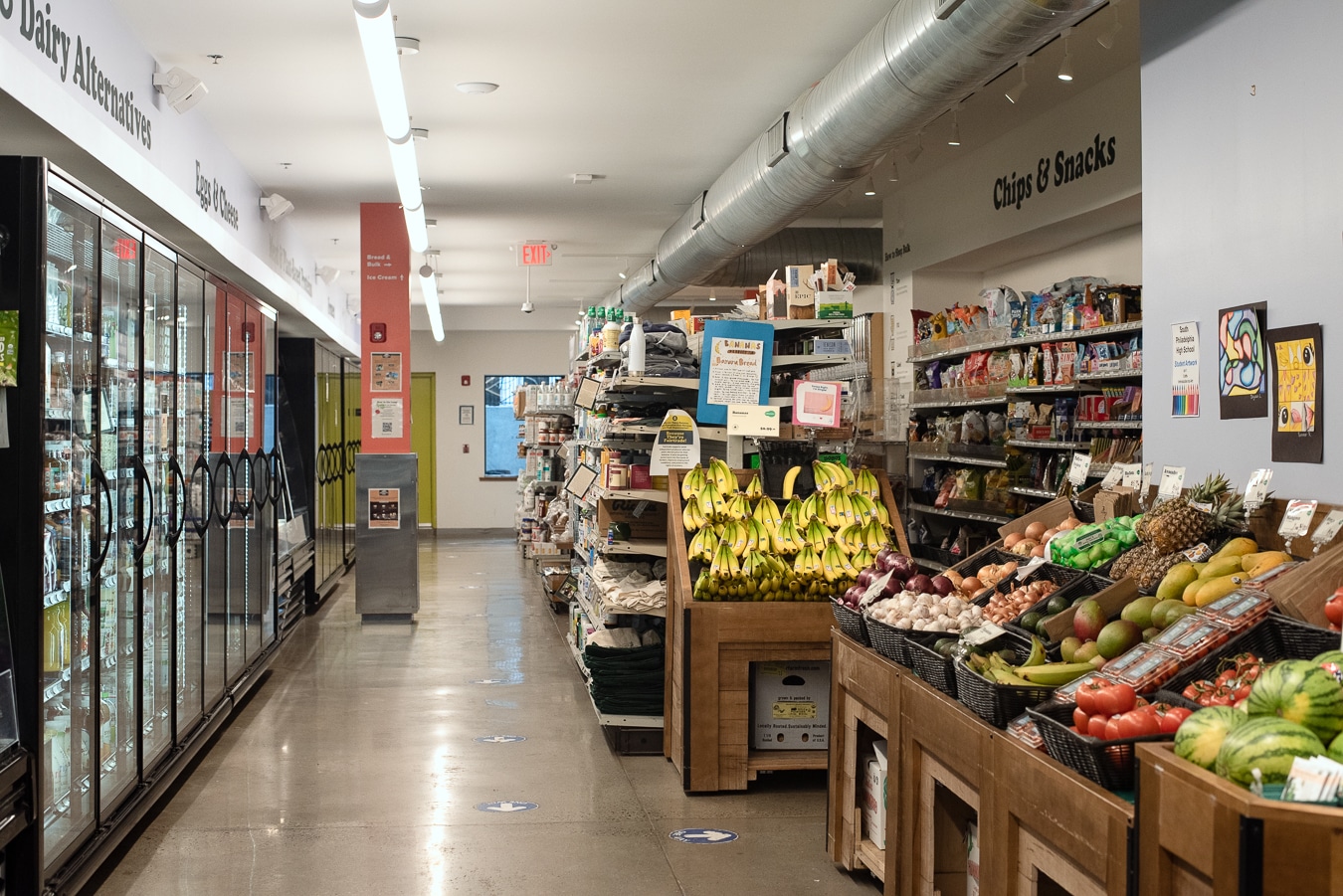 Inside the South Philly food co-op.